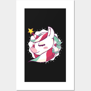 Unicorn Christmas gift idea Posters and Art